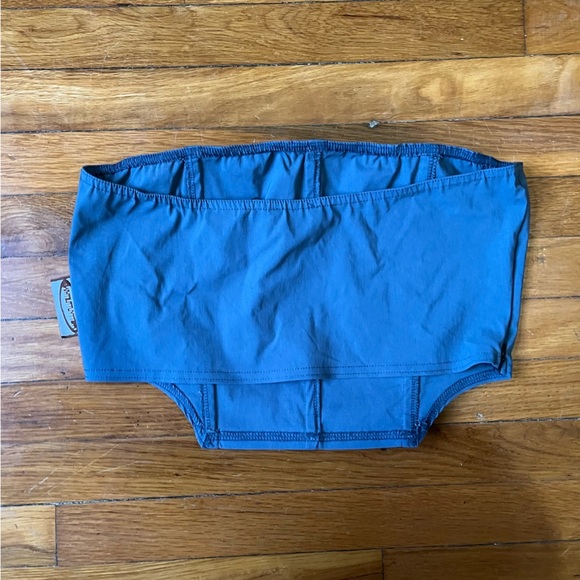 NWT PrettyLittleThing PLT Dusty Blue Boned Corset Size 12 - Picture 5 of 8